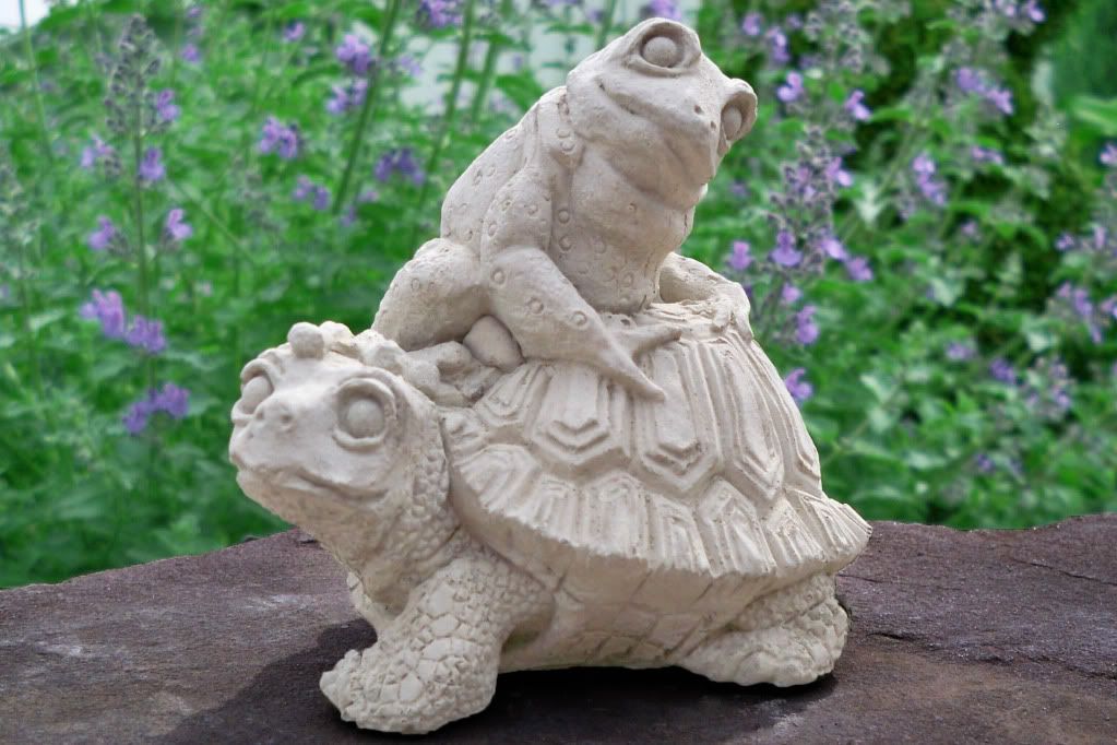 Frog Turtle Outdoor Garden Statue  Yard Decor Figurine Pictures, Images and Photos