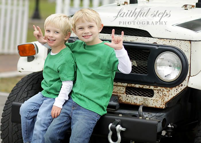 Tracy,boys,jeep