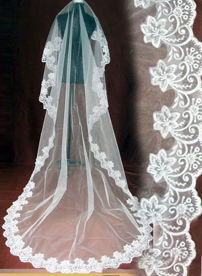 Antique mantilla wedding veils