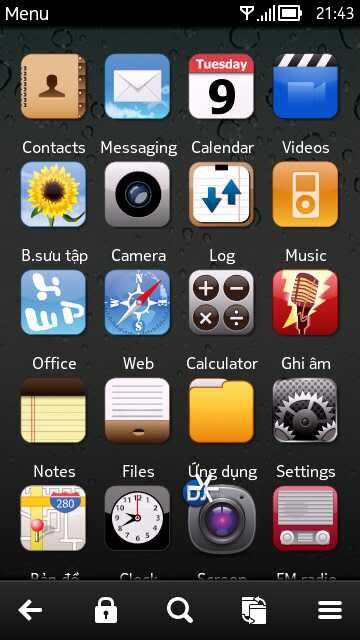 Bro nào giúp em sửa lại theme Iphone này full icon với