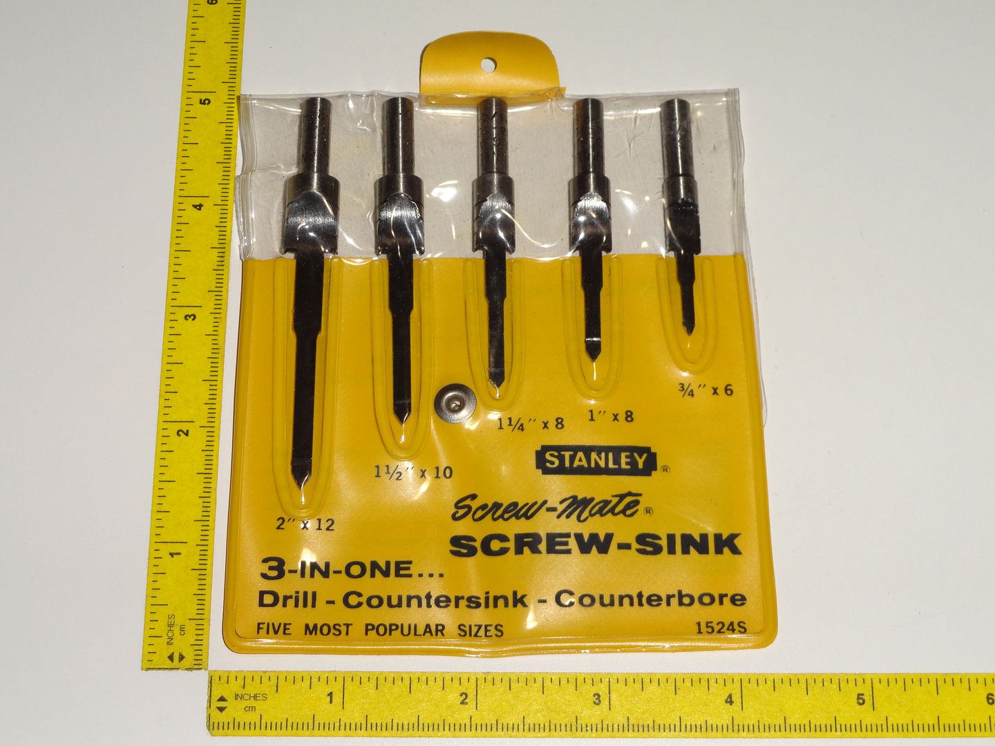 Stanley ScrewMate ScrewSink Set Boatbuilders Countersink Drill Bit