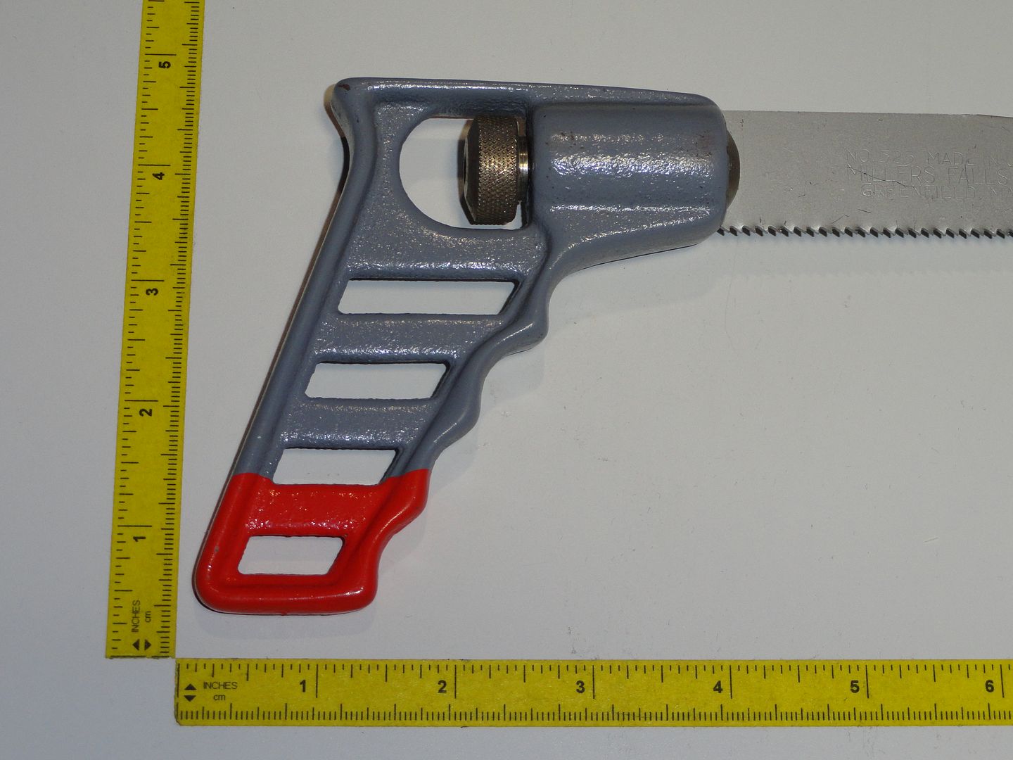 Millers Falls NOS No.525 Keyhole Saw Metal Grip VTG Metal Handsaw USA