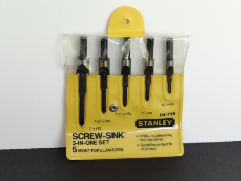 VTG Stanley ScrewMate ScrewSink Boatbuilders Countersink Drill Bit
