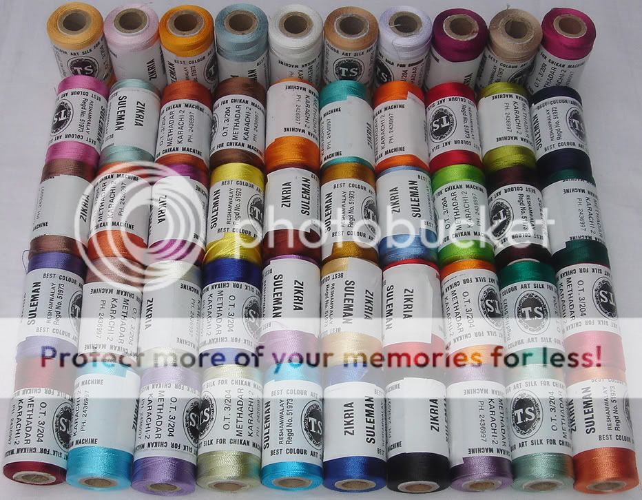 50 Rayon Embroidery Machine Thread 50 Different Colours