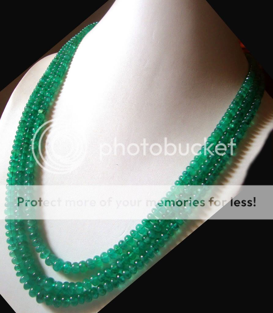   397 CTS EXTRAORDINARY ZAMBIAN EMERALD NECKLACE  