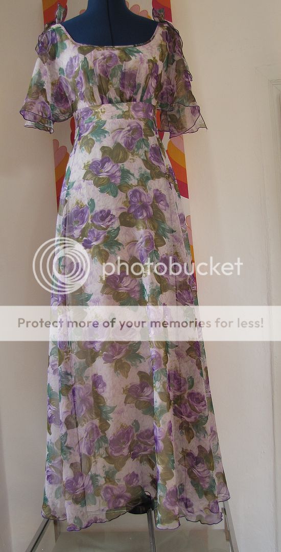 Vintage Kleid Dress Abendkleid 70er Gr 34/36