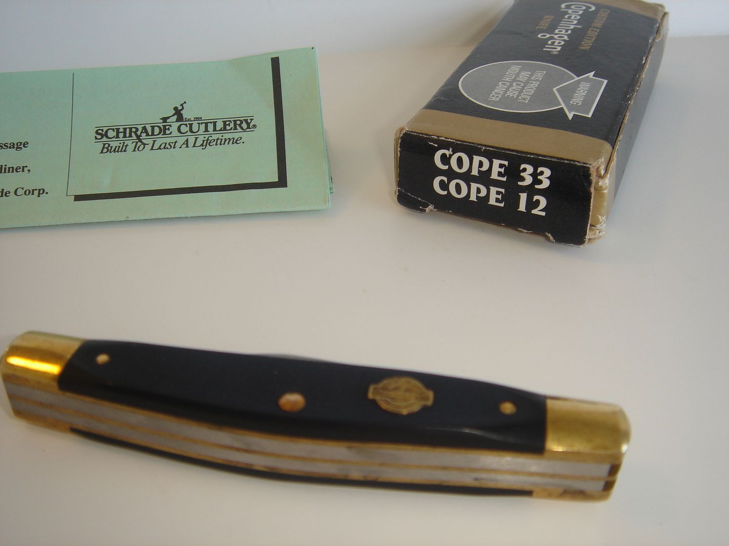 COPENHAGEN POCKET KNIFE FOLDING CUSTOM EDITION SCHRADE  