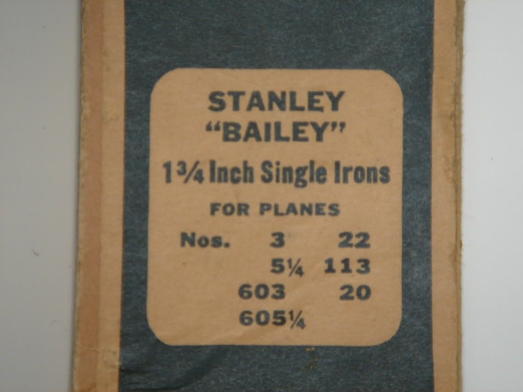 STANLEY PLANE IRON FITS No.3 5 1/4 20 22 113 NOS 1 3/4  