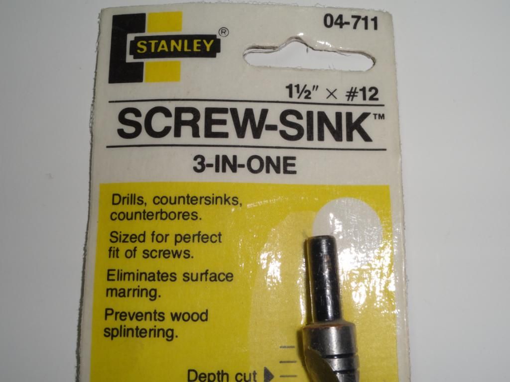 VTG Stanley Screw Mate Screw Sink Boatbuilders Countersink Drill Bit 